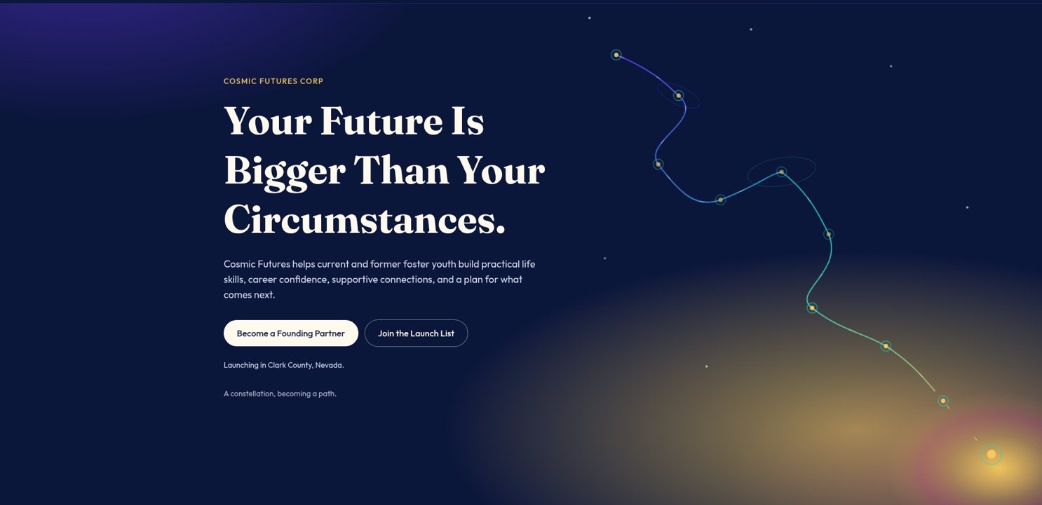 Cosmic Futures homepage