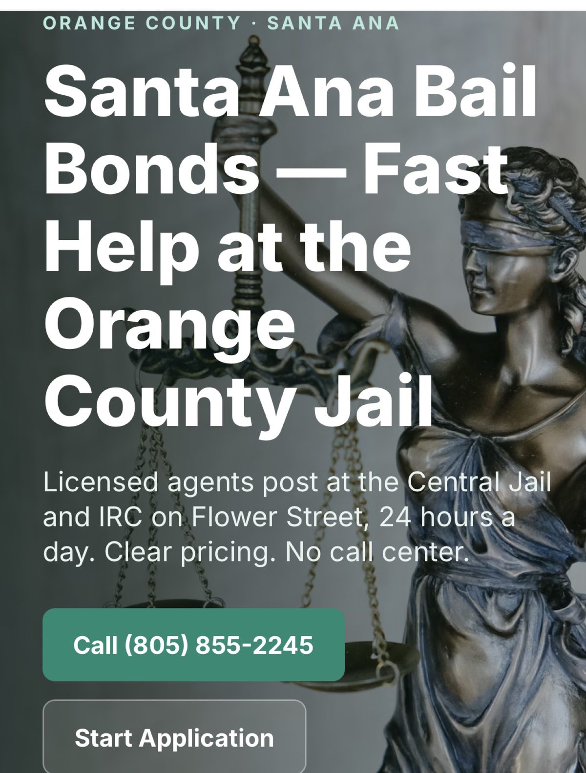2 Trees Bail Santa Ana service page